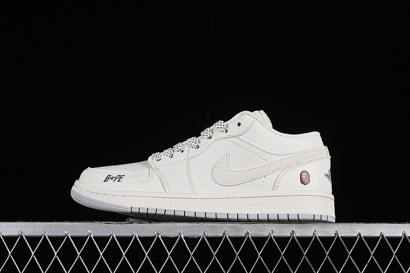 Jordan AIR Jordan 1 LOW BAPE OFF WHITE/GREY · WG8850-003, photo 1