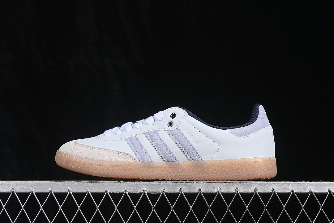 Adidas [KJ7305]-[SAMBA OG CASUAL SNEAKERS WHITE/GREY/NAVY BLUE]-[WOMAN:36-39]-[MAN:40-45], photo 1