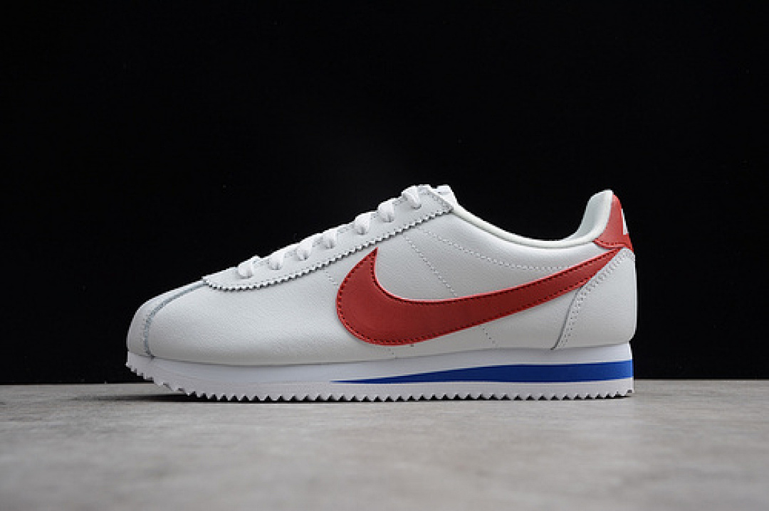 Unbranded [902801-100]-[CLASSIC CORTEZ LEATHER FORREST GUMP WHITE/RED/BLUE]-[UNISEX:36-44.5]-[OG00110], photo 1