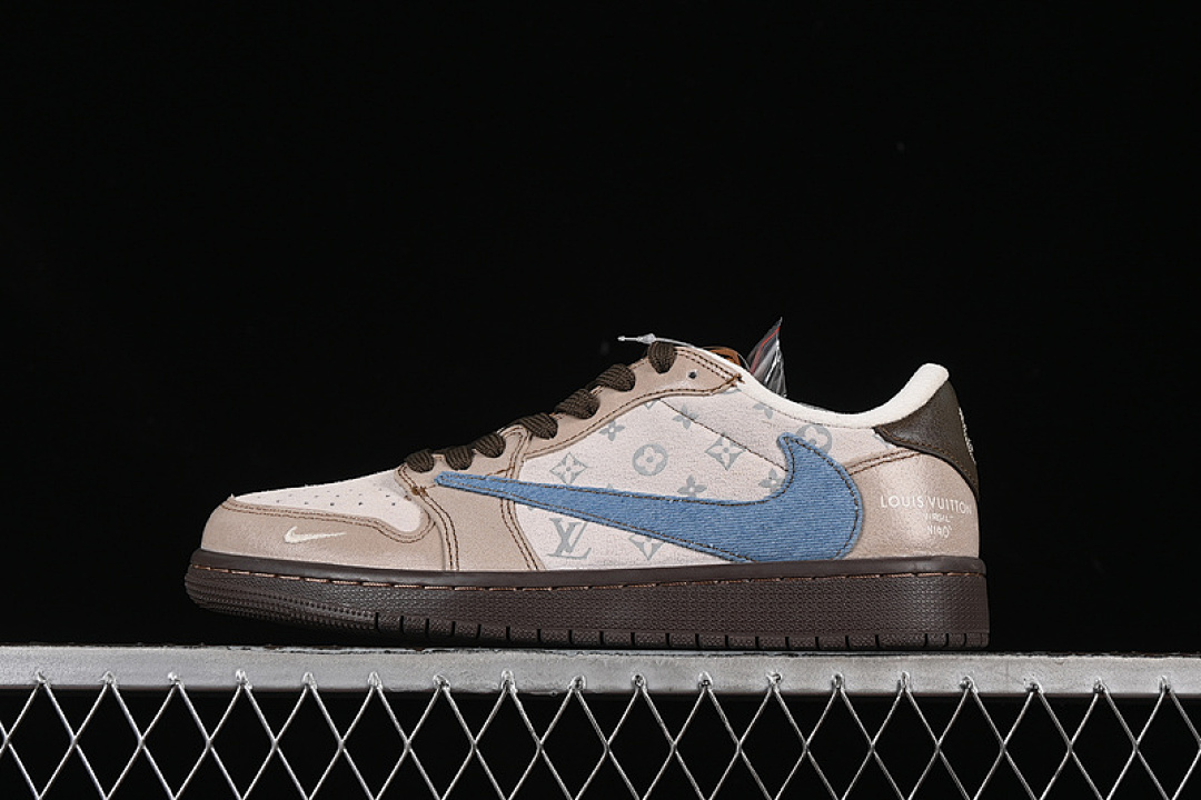 Jordan [CH6336-022]-[TRAVIS SCOTT X FRAGMENT DESIGN AIR JORDAN 1 LOW OG SP BLUE/GREY/BROWN]-[36-45], photo 1