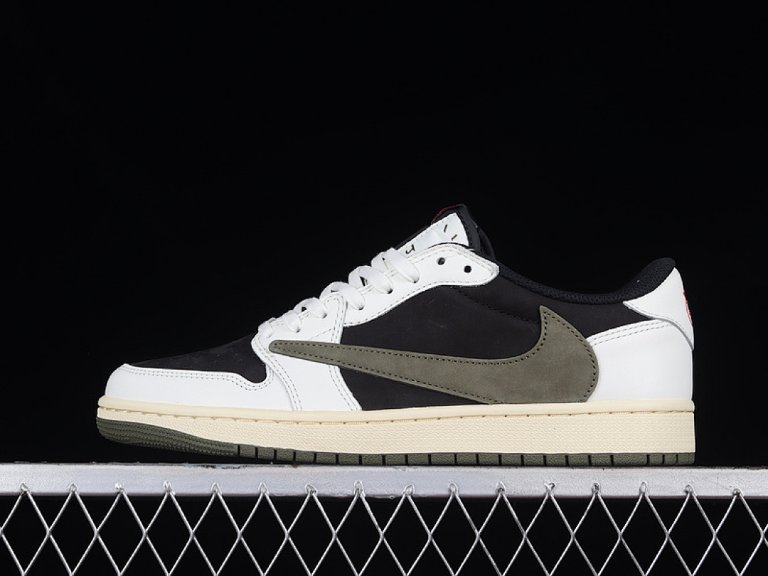 Jordan [DZ4137-106]-[TRAVIS SCOTT X AIR JORDAN 1 LOW OG SAIL/UNIVERSITY RED/BLACK/MEDIUM (OLIVE]), photo 1