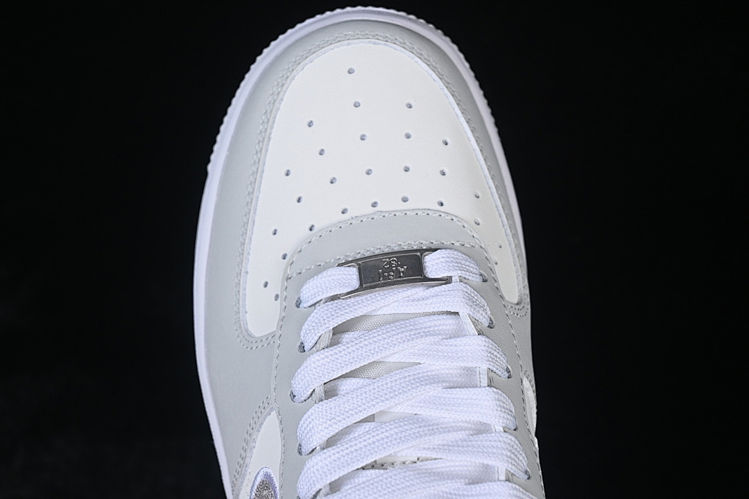 Nike [IB6842-100]-[AIR FORCE 1 07 LOW LOW-TOP CASUAL SNEAKERS WHITE/GREY]-[WOMAN:36-39]-[MAN:40-45] - Image 10