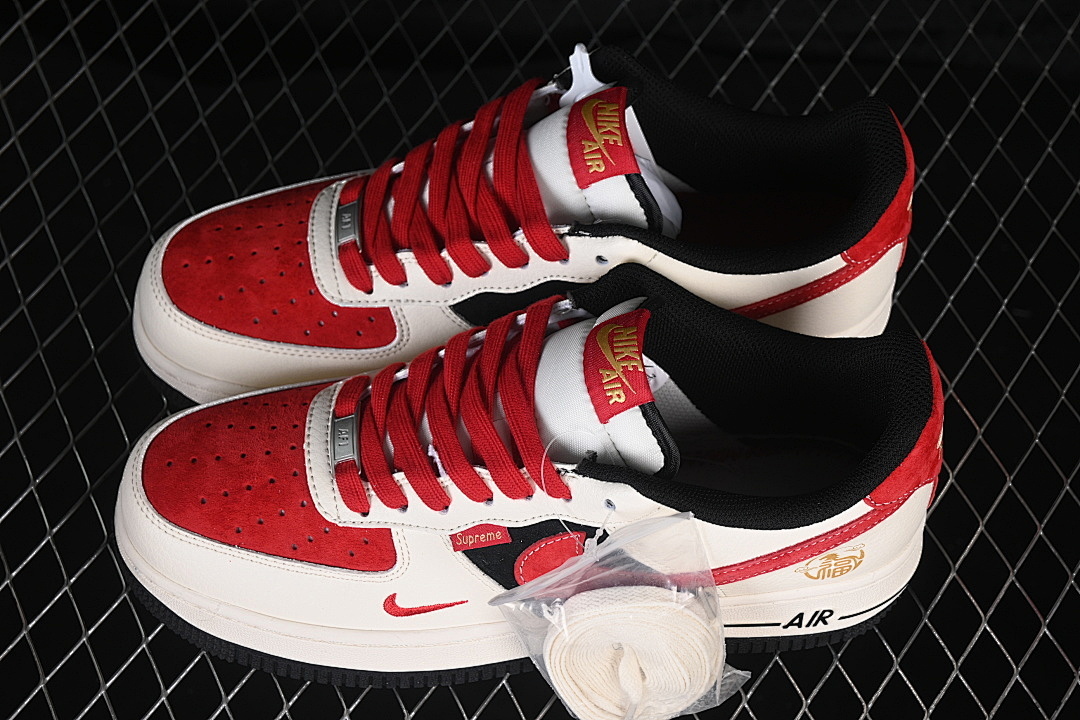 Nike [XD0028-011]-[AIR FORCE 1 07 LOW WHITE/RED/BLACK]-[WOMAN:36-39]-[MAN:40-45] - Image 11