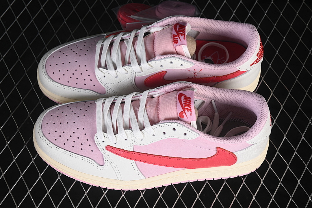 Jordan [IQ7604-101]-[JORDAN 1 RETRO LOW OG SP SAIL/TROPICAL PINK/MUSLIN]-[WOMAN:36-39]-[MAN:40-48.5] - Image 11