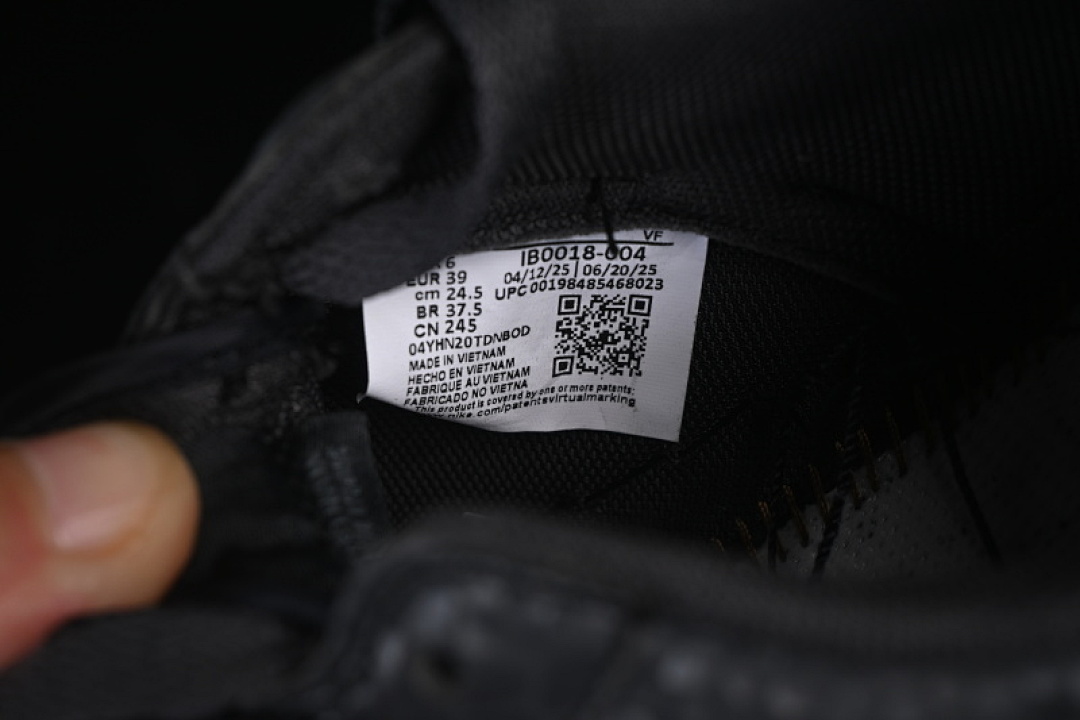 Nike [IB0018-004]-[AIR FORCE 1 07 LOW BLACK]-[WOMAN:36-39]-[MAN:40-45] - Image 5