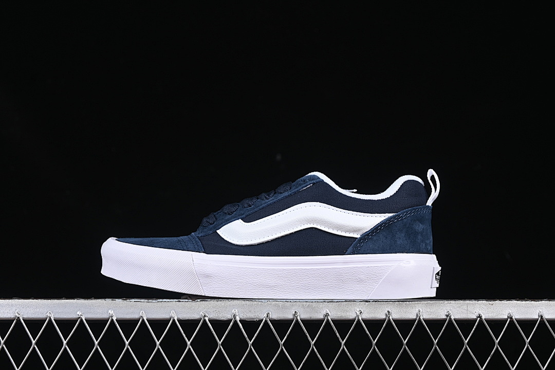Unbranded [VN000D6CJBL]-[LOW-TOP RETRO CASUAL SHOES NAVY BLUE/WHITE]-[WOMAN:35-39]-[MAN:40-44], photo 1