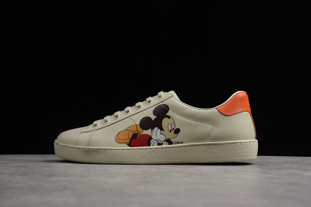 Gucci [GU*CCI ACE EMBROIDERED LOW-TOP SNEAKER WHITE/BLACK/ORANGE]-[WOMAN:35-39]-[MAN:40-44] - Image 16