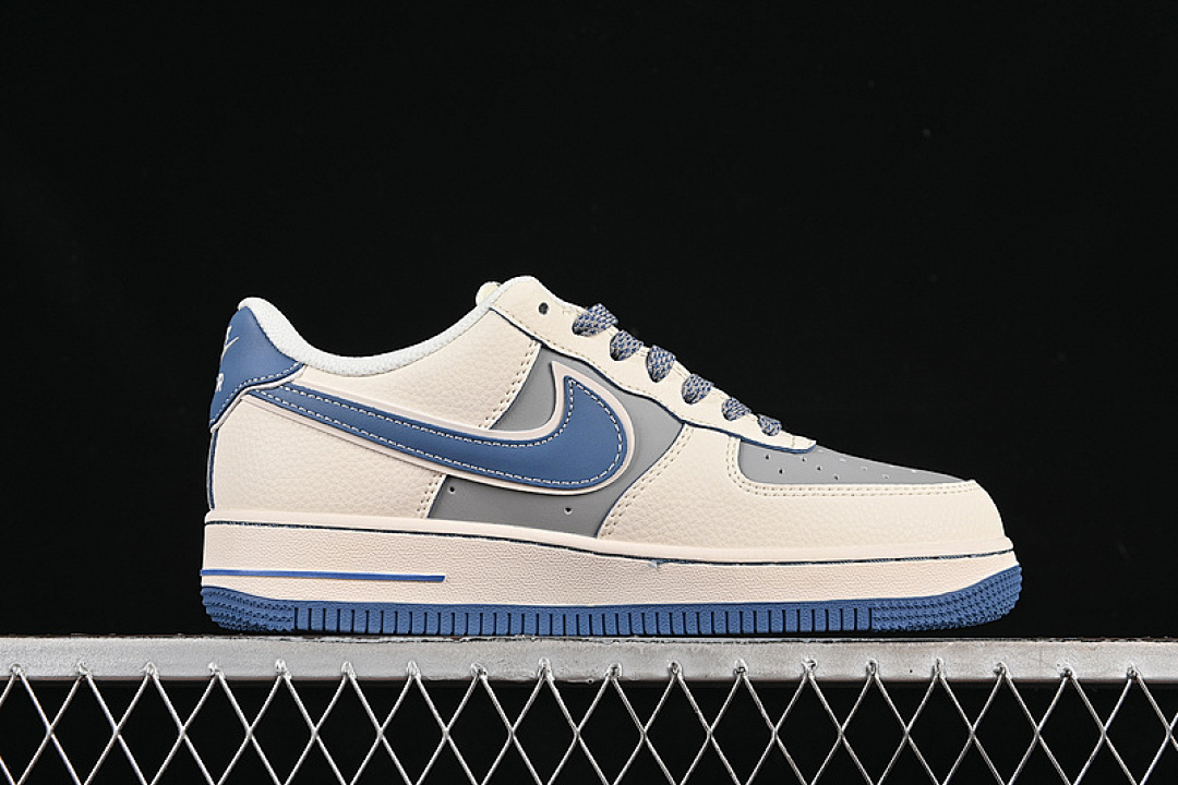 Nike [XX3168-218]-[AIR FORCE 1 07 LOW YU7 WHITE/GREY/BLUE]-[WOMAN:36-39]-[MAN:40-45] - Image 15