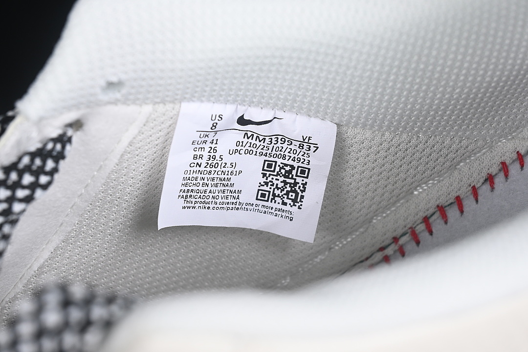 Nike [MM3399-837]-[AIR FORCE 1 07 LOW CASUAL SNEAKERS WHITE/GREY/BLACK]-[WOMAN:36-39]-[MAN:40-45] - Image 5