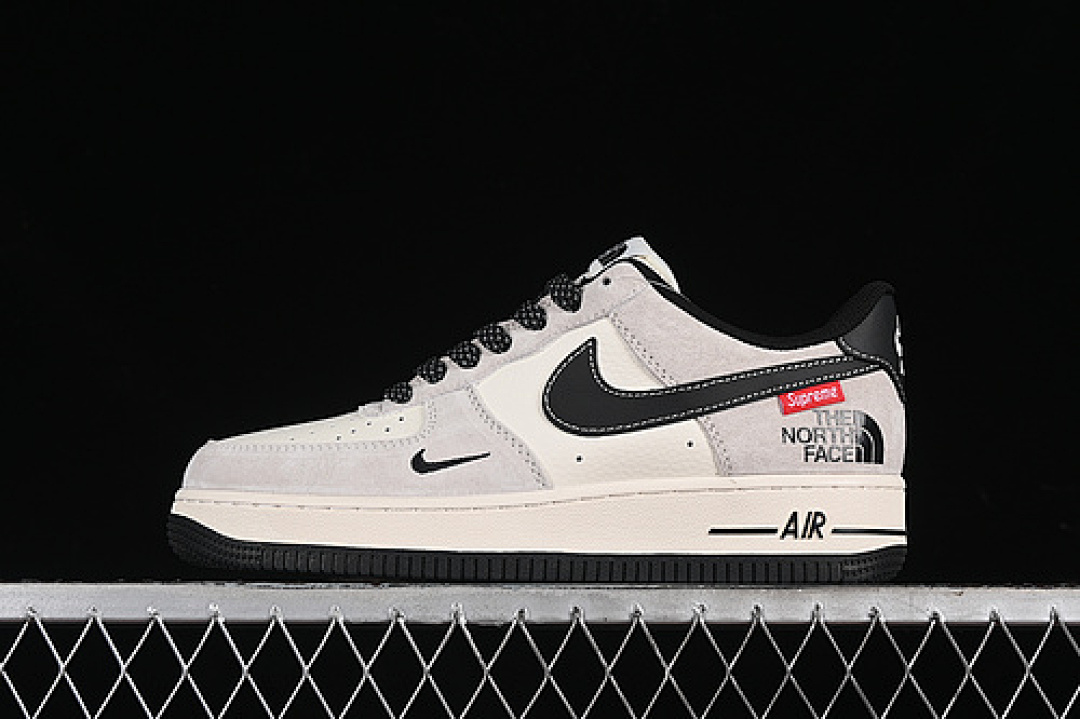 Nike [XZ6188-115]-[AIR FORCE 1 07 LOW SUPREME BLACK/GREY/WHITE]-[WOMAN:36-39]-[MAN:40-45], photo 1