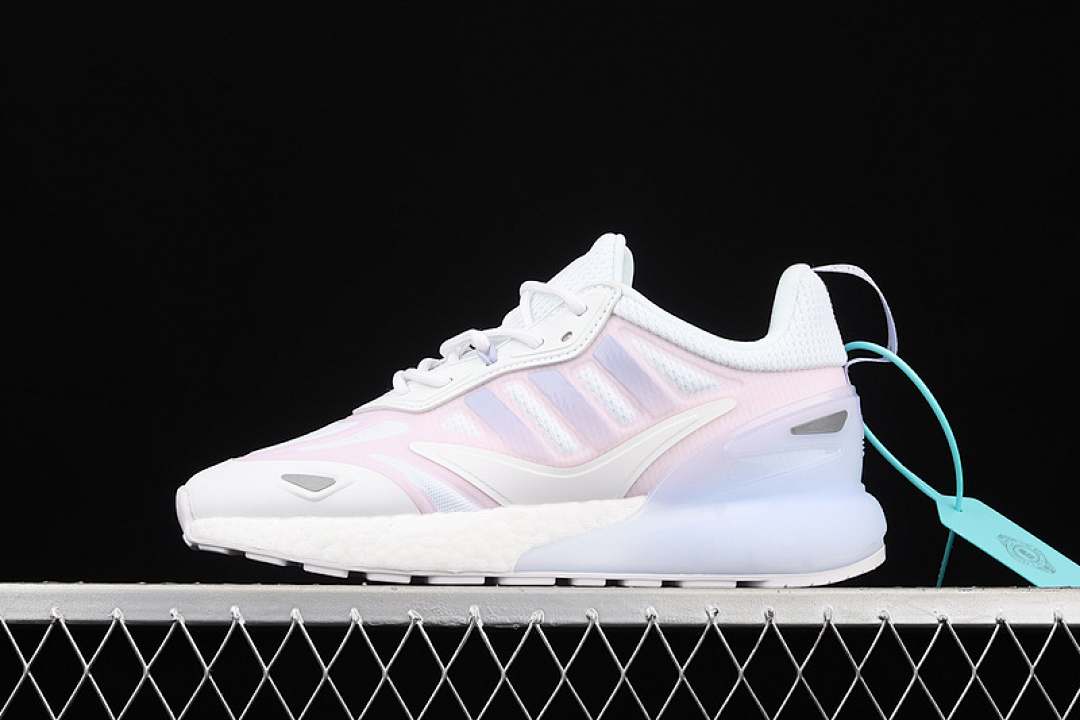 Unbranded [GZ7824]-[ZX 2K BOOST 2.0 SHOES CLOUD WHITE/VIOLET TONE/CLEAR PINK]-[WOMAN:36-40], photo 1