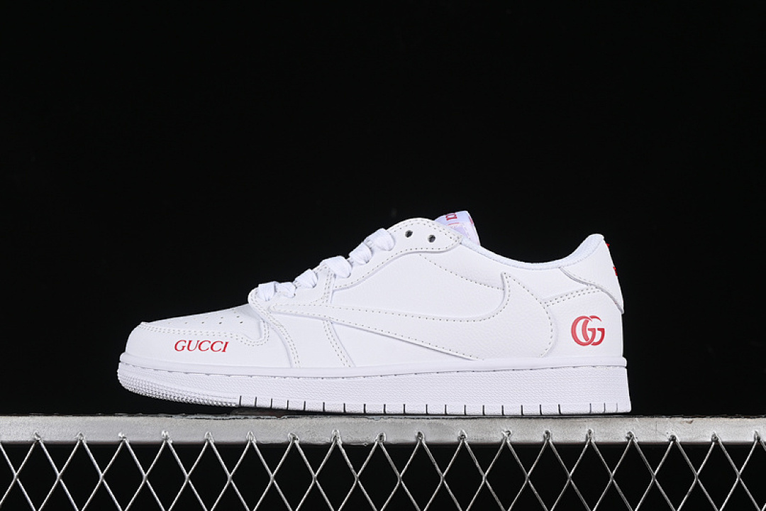 Jordan [LJ5188-014]-[TRAVIS SCOTT X FRAGMENT DESIGN AIR JORDAN 1 LOW OG SP WHITE/RED]-[UNISEX:36-45], photo 1