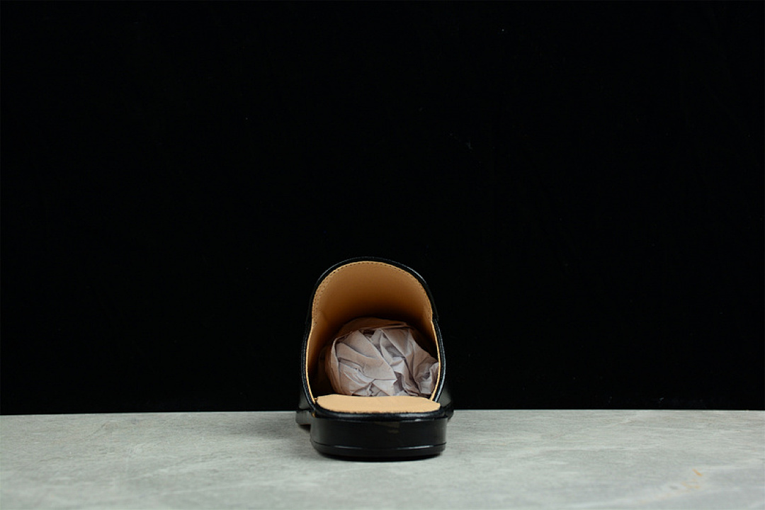 Gucci [GU*CCI SLIP-ON FLATS BLACK/BLACK/GOLD]-[WOMAN:35-40] - Image 7