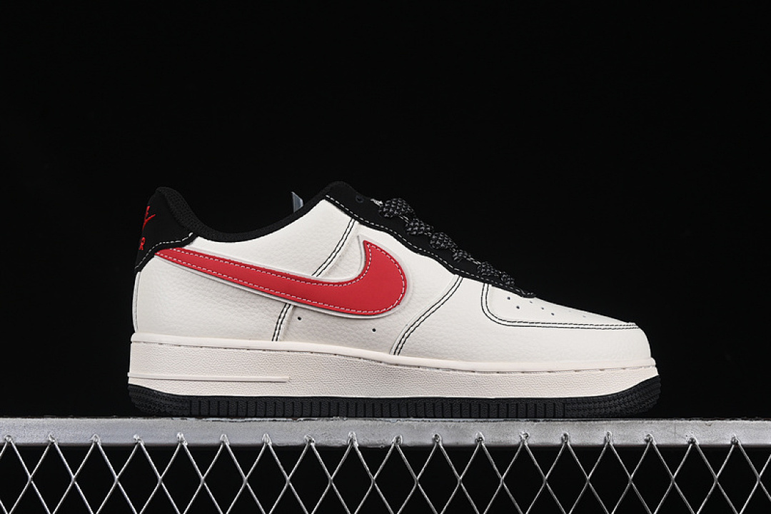 Nike [XS1958-518]-[AIR FORCE 1 07 LOW WHITE/BLACK/RED]-[WOMAN:36-39]-[MAN:40-45] - Image 16