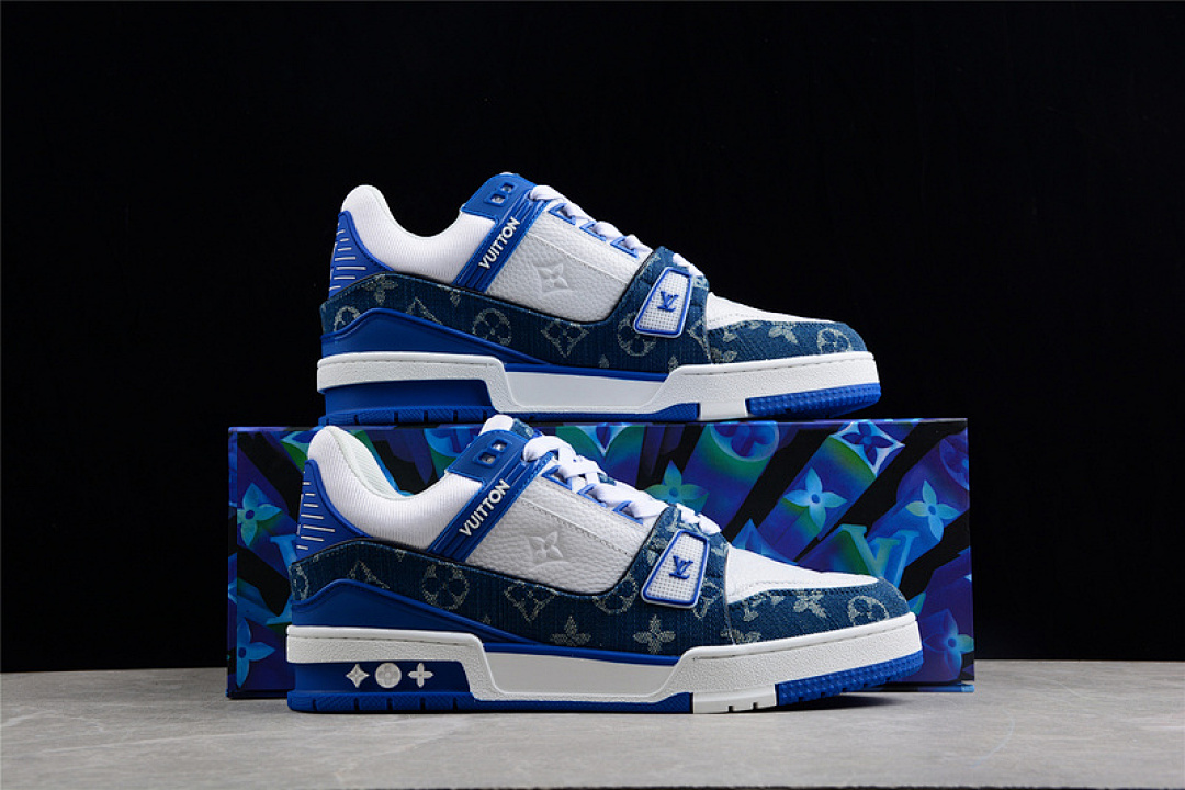 Louis Vuitton [L*V TRAINER SNEAKERS DARK BLUE/WHITE/DARK BLUE]-[MAN:38-45] - Image 18