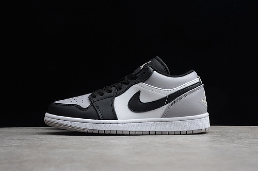 Jordan [69-67-76]-[553558-110]-[AIR JORDAN 1 LOW GREY TOE GREY/WHITE/ATMOSPHERE-BLACK]-[UNISEX:36-47.5], photo 1
