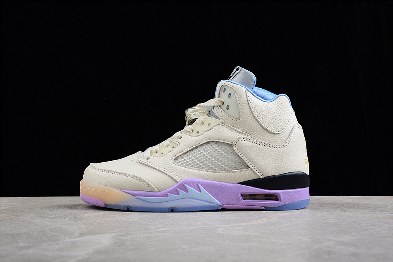 Jordan DJ KHALED X AIR Jordan 5 RETRO WE THE BEST SAIL/WASHED YELLOW/VIOLET STAR · DV4982-175, photo 1