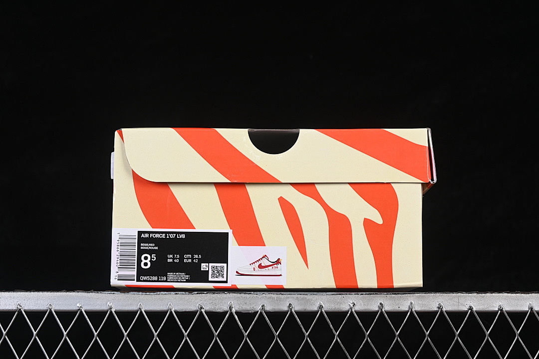Nike [QW5288-119]-[AIR FORCE 1 07 LOW WHITE/RED/WHITE]-[WOMAN:36-39]-[MAN:40-45] - Image 12