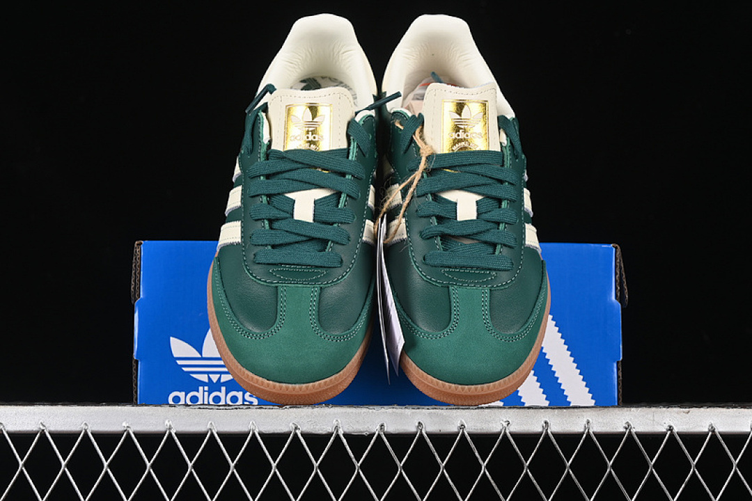 Adidas [IE0872]-[SAMBA VEGAN WHITE/GREEN/BROWN]-[WOMAN:36-39]-[MAN:40-45] - Image 13