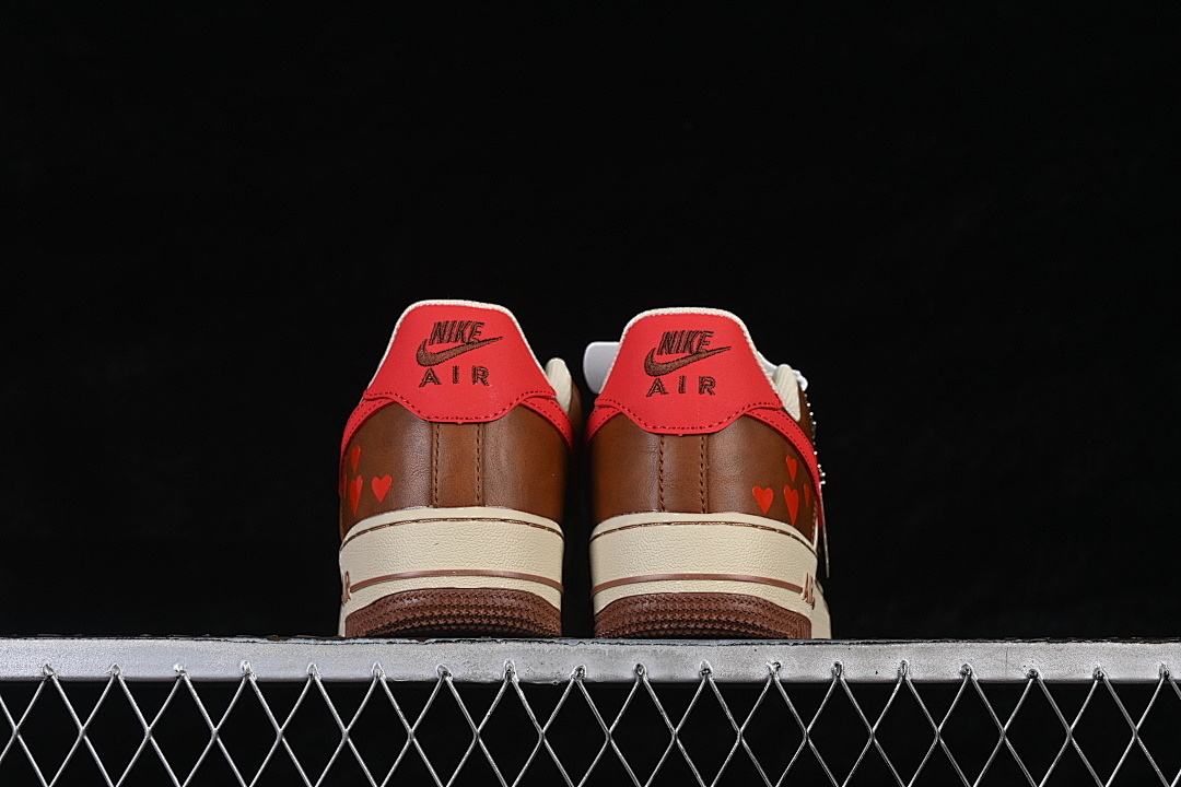 Nike [NH0601-538]-[AIR FORCE 1 07 LOW CASUAL SNEAKERS BROWN/RED]-[WOMAN:36-39]-[MAN:40-45] - Image 14