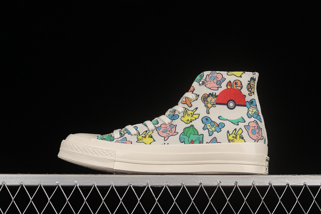 Converse [A01652C]-[POKEMON X CHUCK TAYLOR ALL-STAR 70S HIGH WHITE/WHITE/WHITE]-[UNSIEX:36-44], photo 1