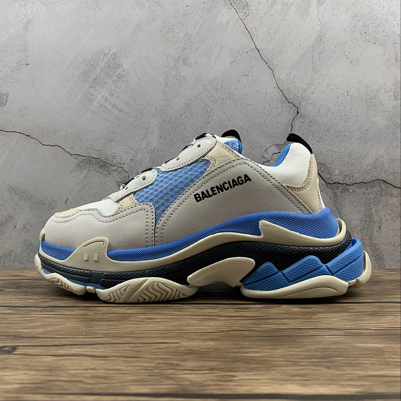 Balenciaga TRIPLE S SNEAKERS LIGHT GREY/BLUE/WHITE · 524039-W09O5-9039, photo 1