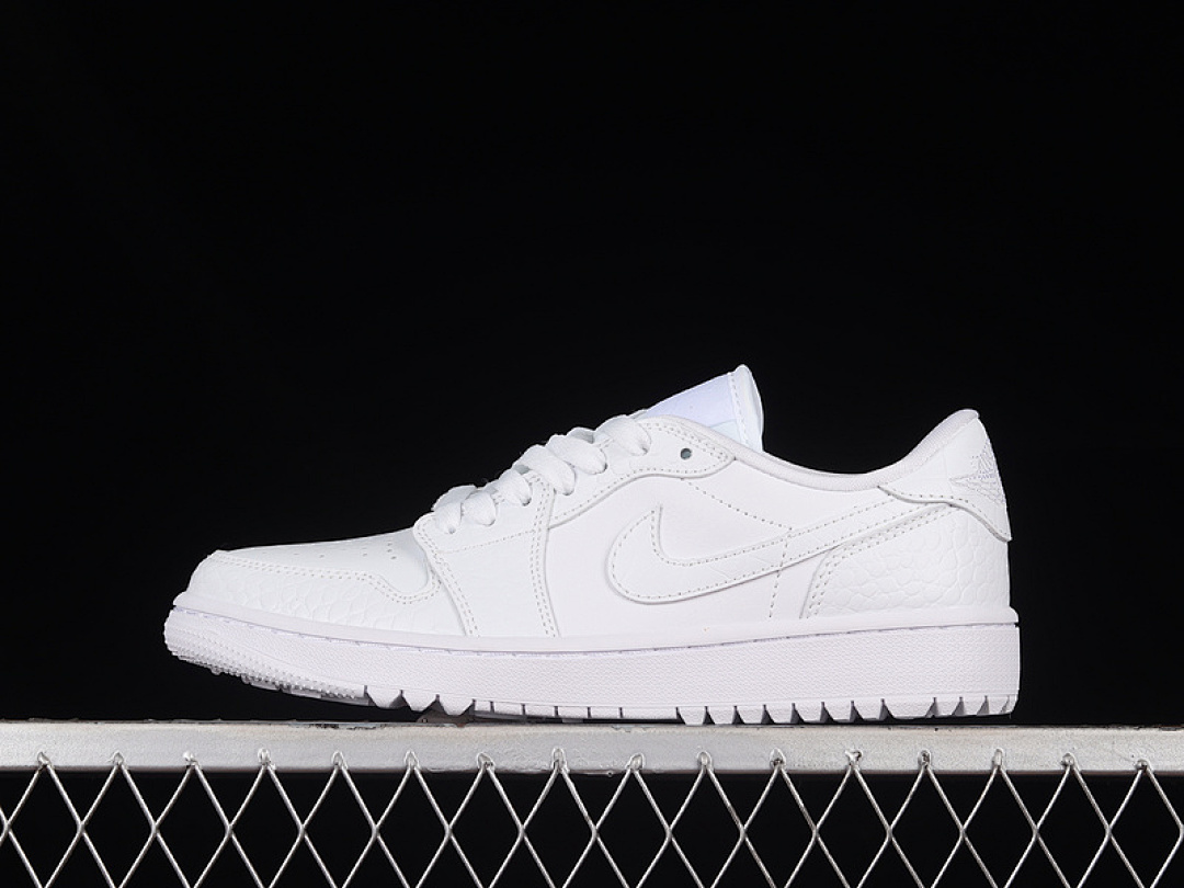 Jordan AIR Jordan 1 LOW GOLF WHITE CROCODILE WHITE/PURE PLATINUM/WHITE · DD9315-110, photo 1