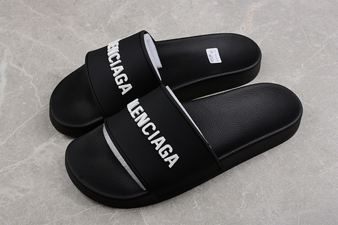 Balenciaga [BA*LEN*CIAGA SANDALS BLACK/BLACK/WHITE]-[UNISEX:35-45] - Image 2