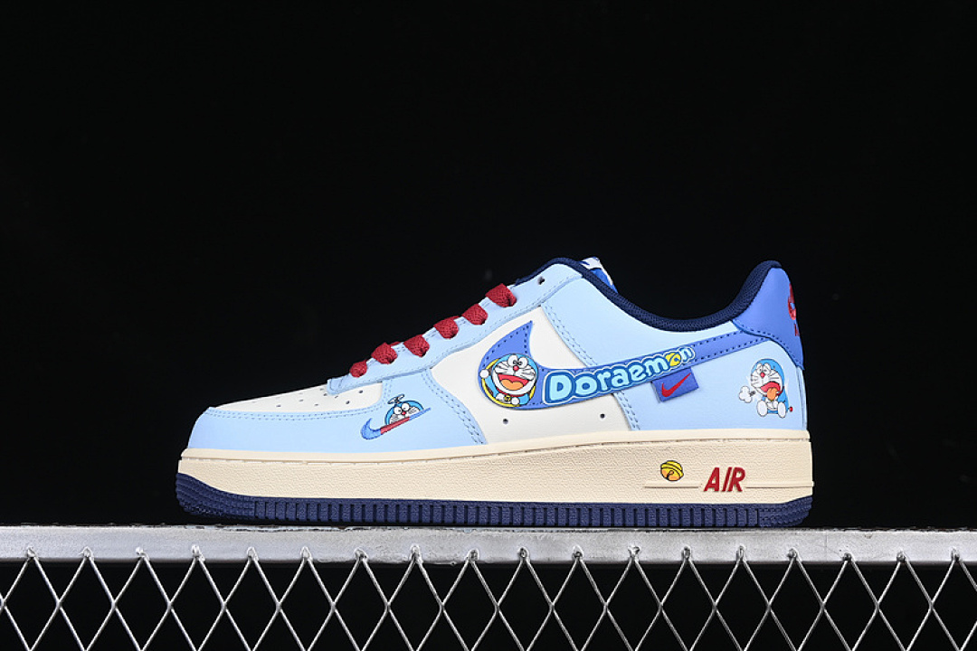 Nike [XL2420-333]-[AIR FORCE 1 07 LOW BLUE/WHITE/RED]-[WOMAN:36-39]-[MAN:40-45] - Image 2