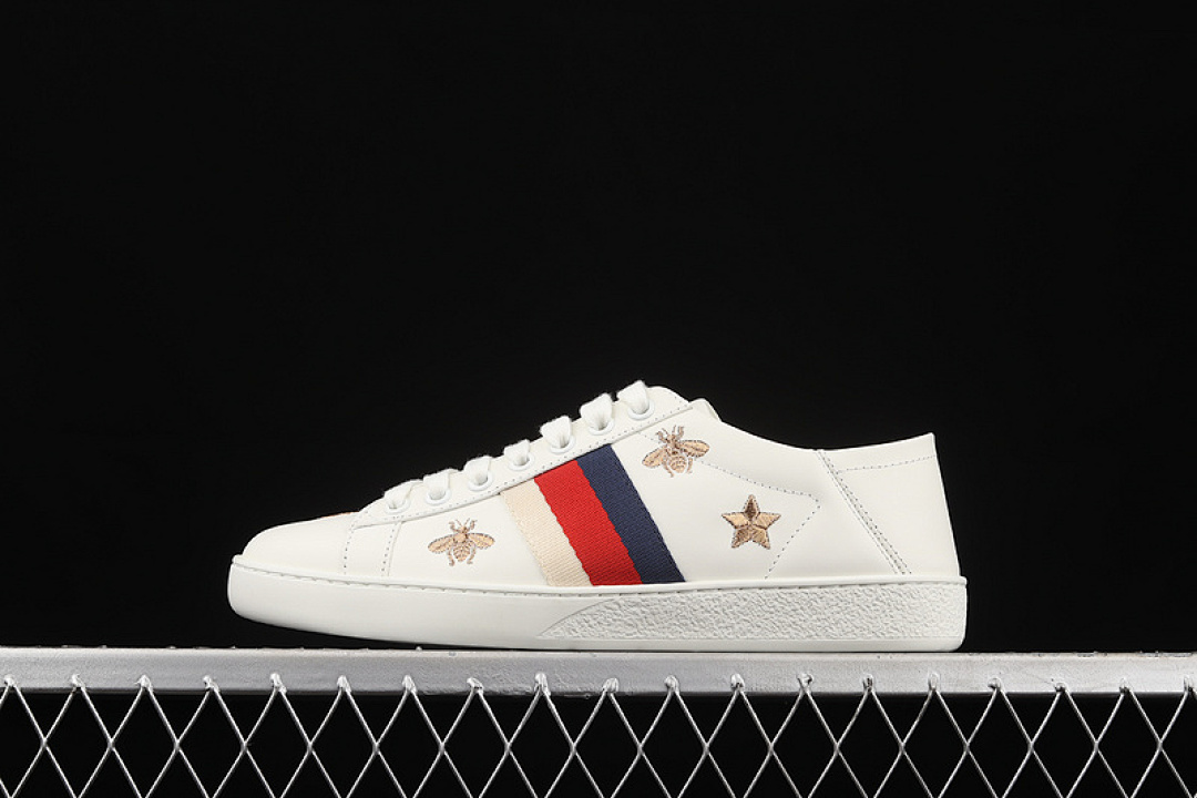 Gucci Gucci ACE EMBROIDERED SNEAKERS BLACK/RED/NAVY BLUE-GOLD · AXWQ09098, photo 1