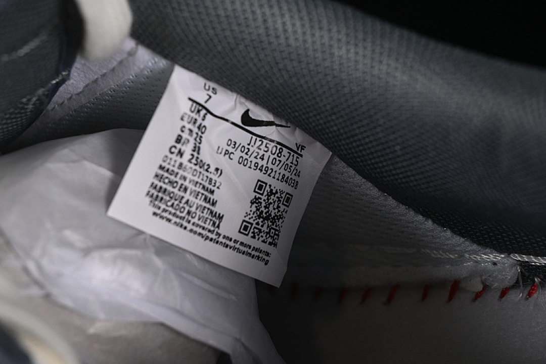 Nike [JJ2508-715]-[AIR FORCE 1 07 LOW WHITE/GREY/RED]-[WOMAN:36-39]-[MAN:40-45] - Image 6