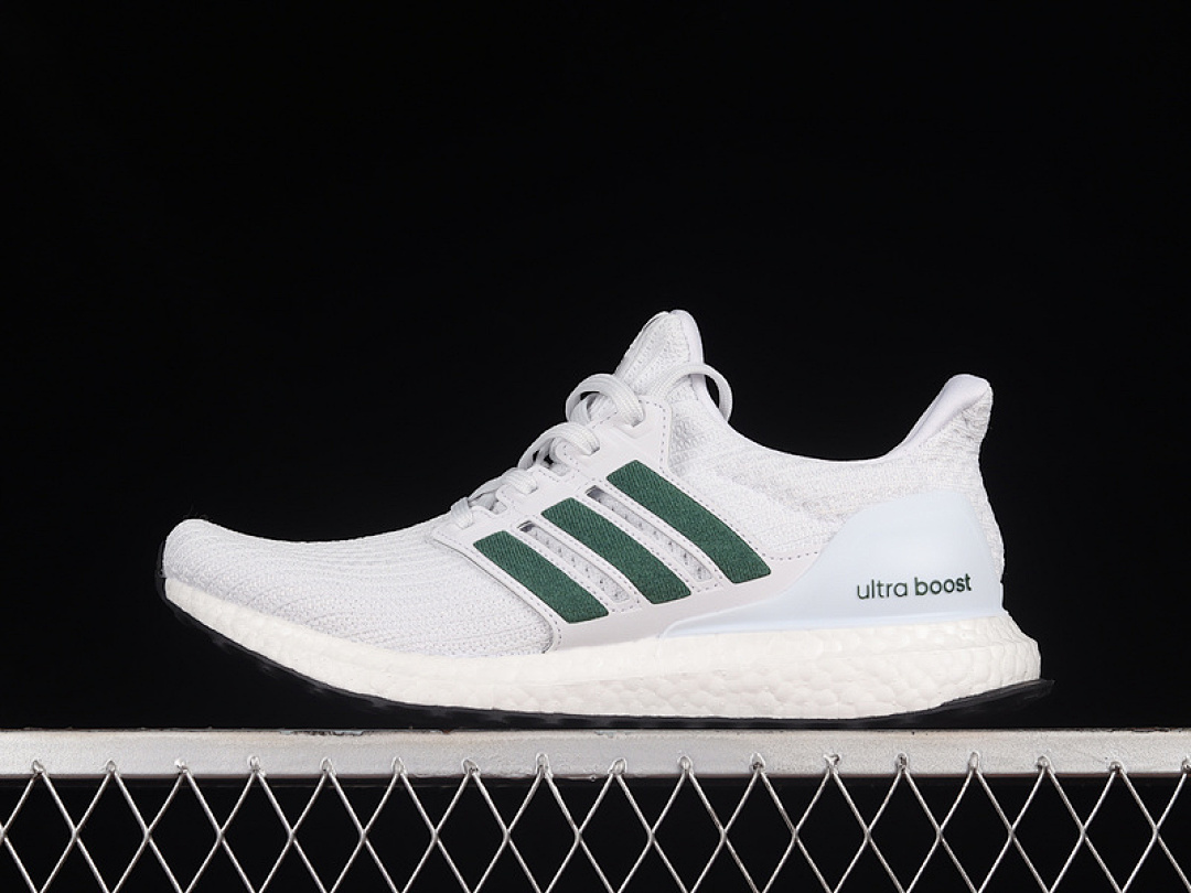 ULTRABOOST 4.0 DNA SHOES CLOUD WHITE/COLLEGIATE GREEN/CORE BLACK · FY9338, photo 1