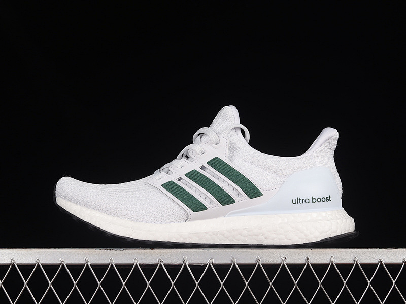 ULTRABOOST 4.0 DNA SHOES CLOUD WHITE/COLLEGIATE GREEN/CORE BLACK · FY9338, photo 1