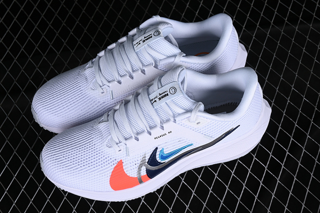 Nike [FB7179-100]-[AIR ZOOM PEGASUS 40 PREMIUM WHITE/FOOTBALL GREY/BRIGHT MANDARIN/MULTI-COLOR] - Image 10