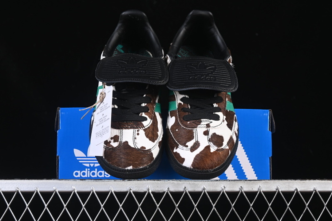 Adidas [JS3930]-[SAMBA LT COW PRINT BLACK/WHITE/COLLEGIATE GREEN]-[WOMAN:35.5-39]-[MAN:40-45] - Image 13