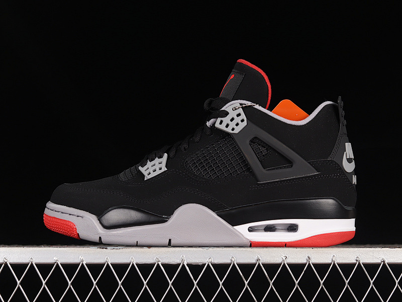 Jordan AIR Jordan 4 RETRO OG BRED 2019 BLACK/CEMENT GREY-SUMMIT WHITE FIRE RED · 308497-060, photo 1