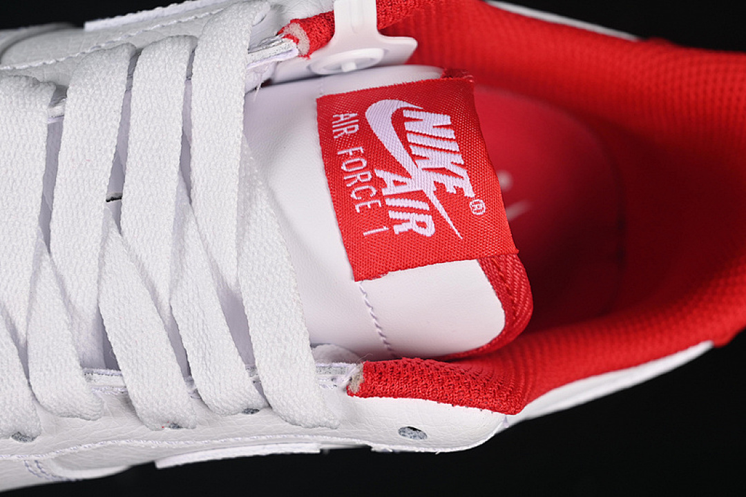 Nike [ZH0316-103]-[AIR FORCE 1 07 LOW WHITE/RED]-[WOMAN:36-39]-[MAN:40-45] - Image 9