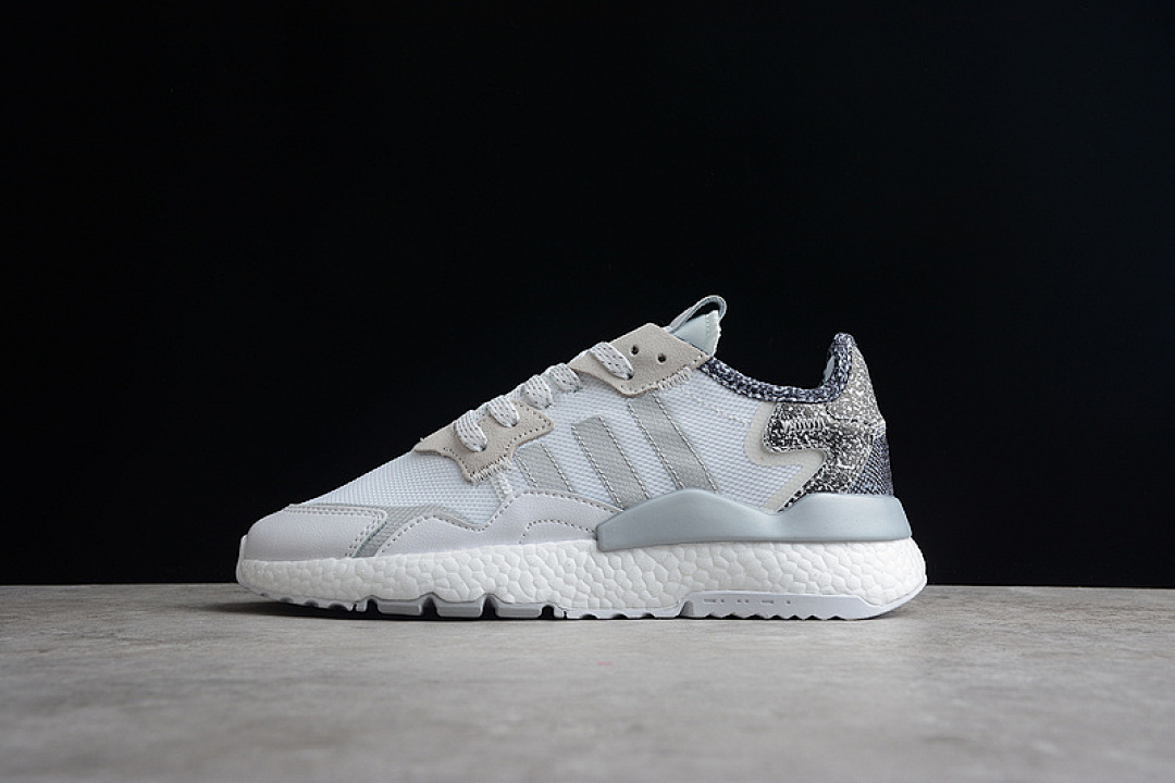 Unbranded [FW6695]-[NITE JOGGER BOOST SHOES CLOUD WHITE/CORE BLACK/LIGHT GREY]-[WOMAN:36-39]-[MAN:40-45], photo 1