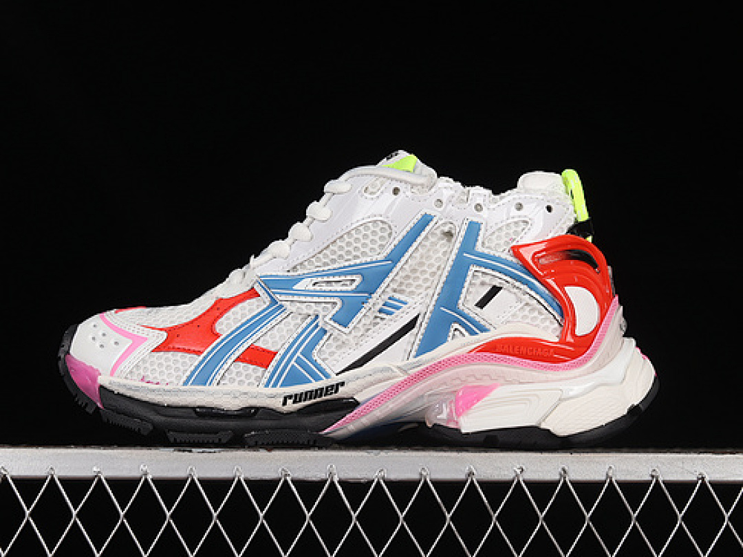 Kith Balenciaga RUNNER KITH WHITE/BLUE/PINK/RED · W3RB69645, photo 1