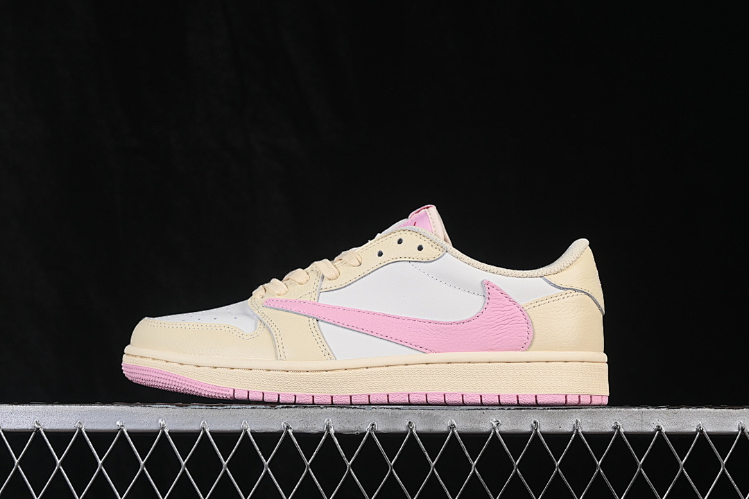 Jordan [IQ7604-100]-[JORDAN 1 RETRO LOW OG SP MUSLIN/SHY PINK/SAIL]-[WOMAN:36-39]-[MAN:40-48.5] - Image 2