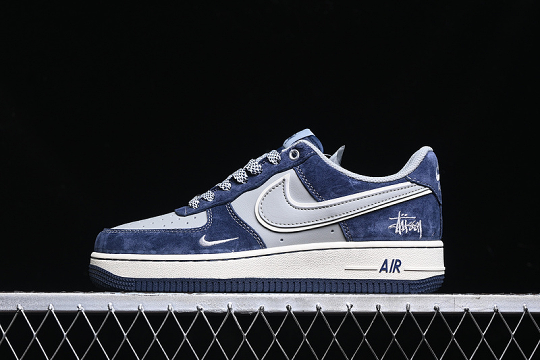 Nike [SJ6698-007]-[AIR FORCE 1 07 LOW GREY/BLUE]-[WOMAN:36-39]-[MAN:40-45], photo 1