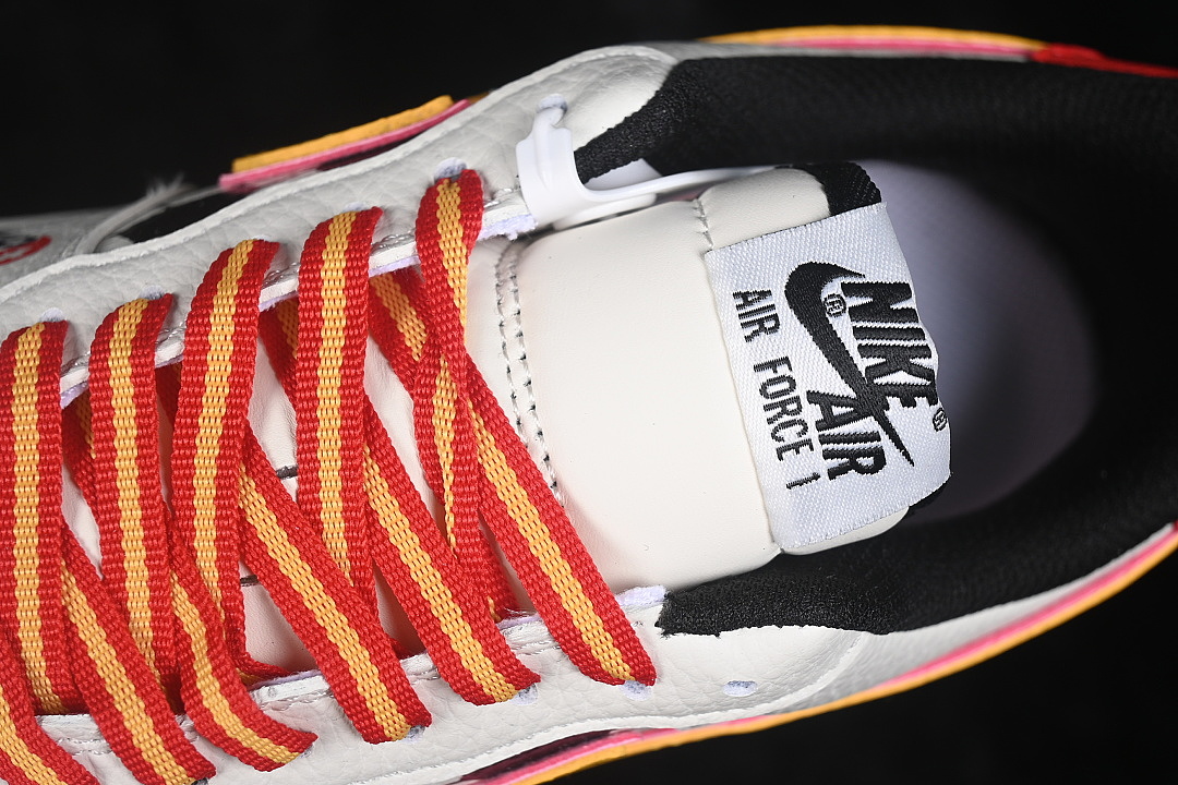 Nike [NH0601-548]-[AIR FORCE 1 07 LOW CASUAL SNEAKERS WHITE/BLACK/RED]-[WOMAN:36-39]-[MAN:40-45] - Image 9