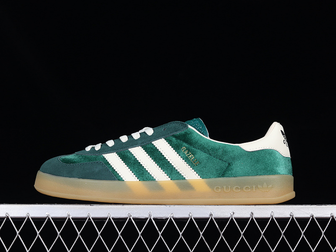 Unbranded [707848]-[GU*CCI X GAZELLE SHOES DARK GREEN/CLOUD WHITE/GUM]-[WOMAN:36-39]-[MAN:40-45], photo 1