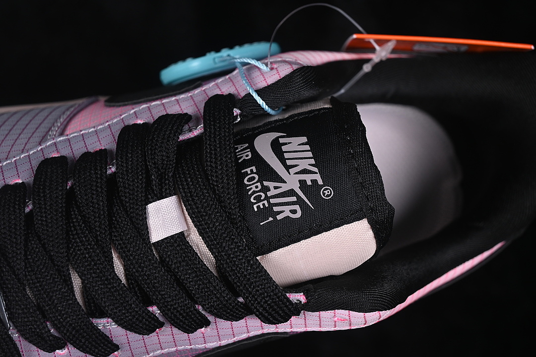 Nike [IH1943-600]-[AIR FORCE 1 07 LOW CASUAL SNEAKERS LIGHT PINK/BLACK]-[WOMAN:36-39]-[MAN:40-45] - Image 8