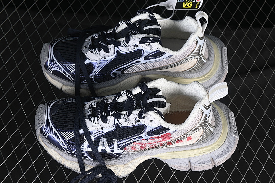 Balenciaga [W3XSG9161]-[BALENCIAGA 3XL SPLIT LOGO BLACK/BEIGE/SILVER/GREY]-[WOMAN:35-39]-[MAN:40-46] - Image 11