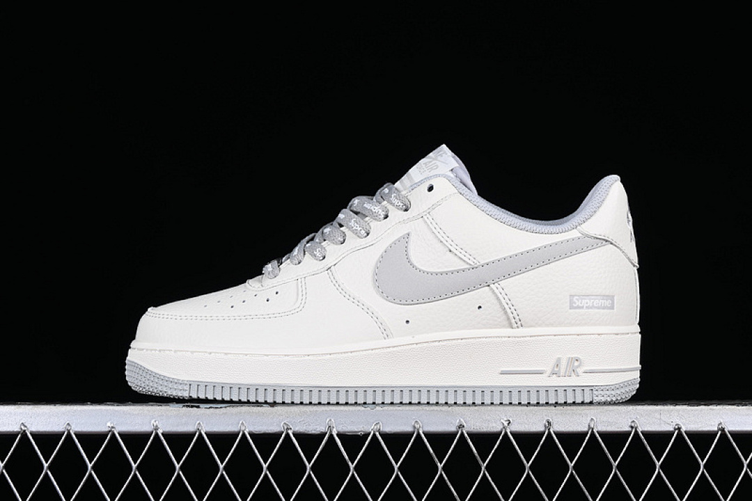 Nike [SU0220-007]-[SUPREME AIR FORCE 1 07 LOW OFF WHITE/GREY]-[WOMAN:36-39]-[MAN:40-45], photo 1