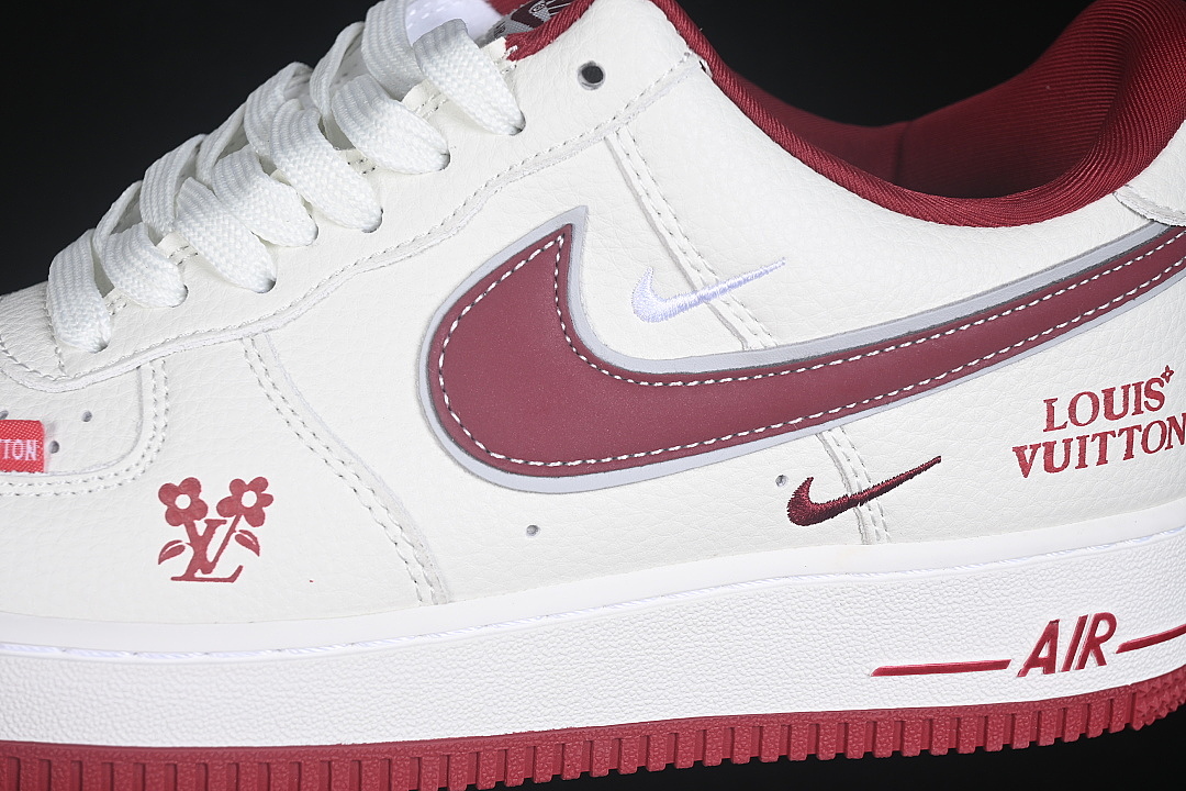 Nike [WY0655-103]-[AIR FORCE 1 07 LOW CASUAL SNEAKERS WHITE/RED/WHITE]-[WOMAN:36-39]-[MAN:40-45] - Image 8