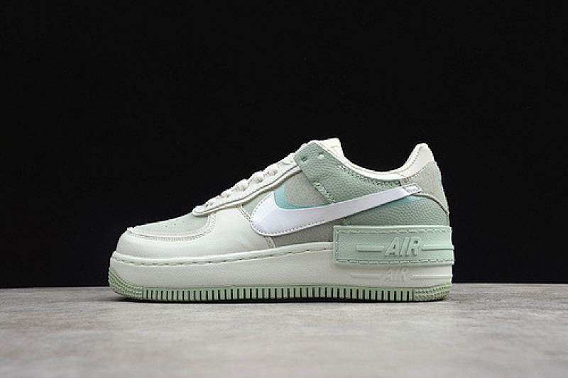 Nike Nike AIR FORCE 1 SHADOW SPRUCE AURA WHITE/LIGHT GREY · CW2655-001, photo 1