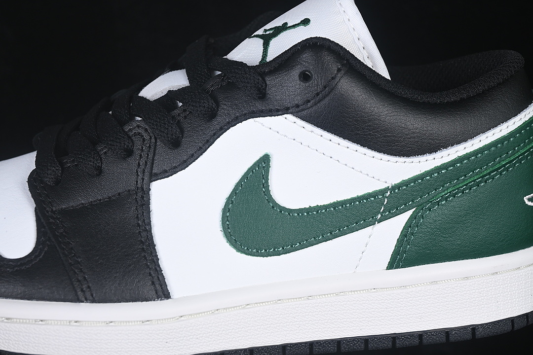 Unbranded [553558-047]-[AIR JORDAN 1 LOW AJ1 CULTURAL BASKETBALL SHOES DARK GREEN/BLACK]-[MAN:40-46] - Image 7