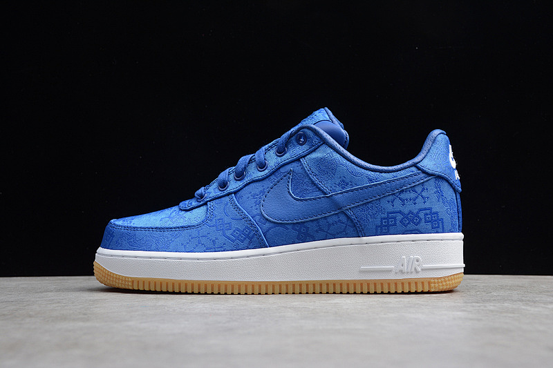 Nike Nike ST BLUE SILK CLOT X AIR FORCE 1 LOW UNIVERSITY BLUE/WHITE-GUM · CJ5290-400, photo 1